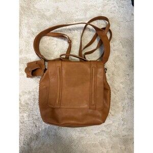 Antik Kraft Tan Leather Backpack Shoulder Bag